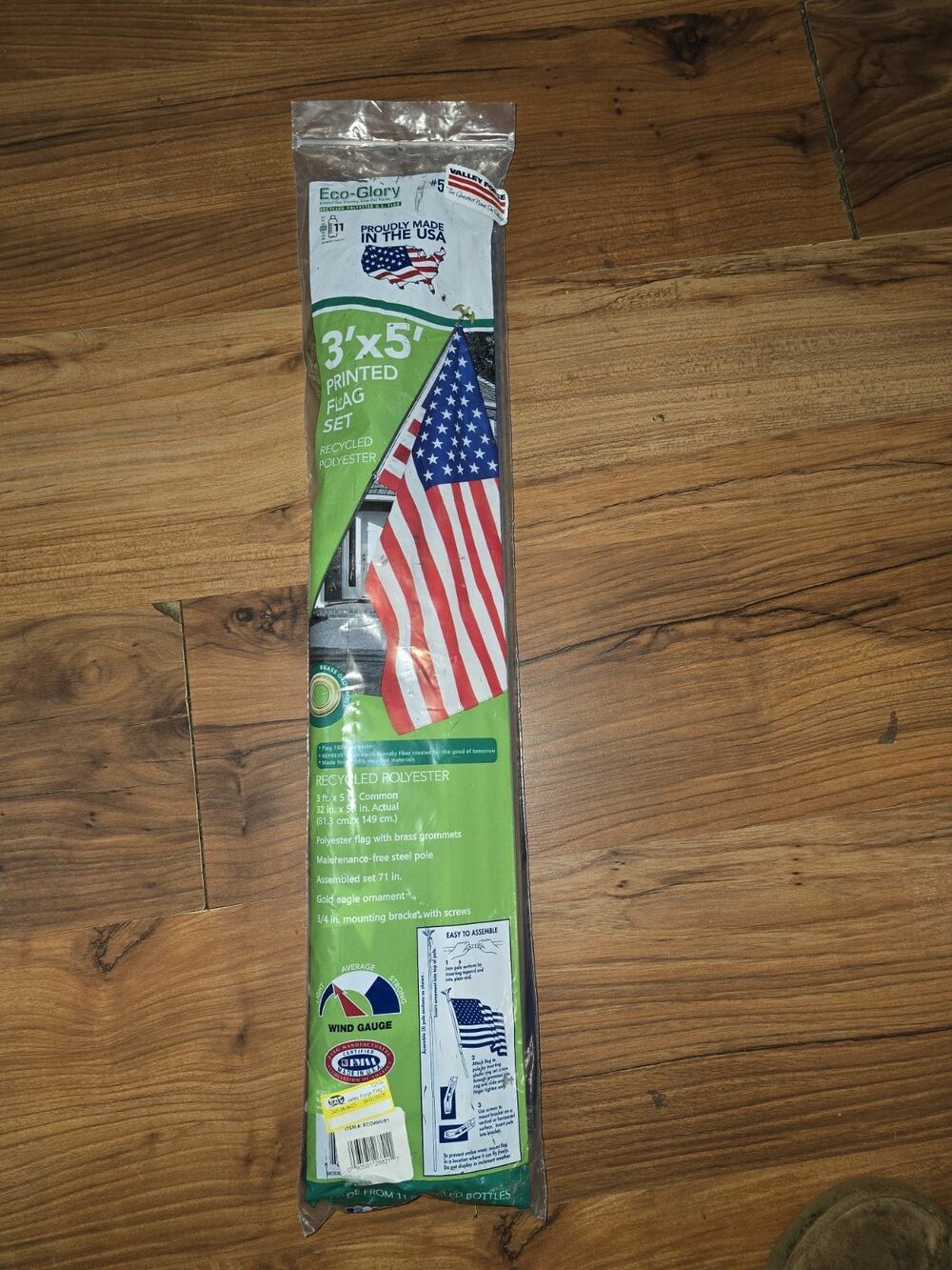 Eco Glory 3x5 Printed Flag Set American Flag